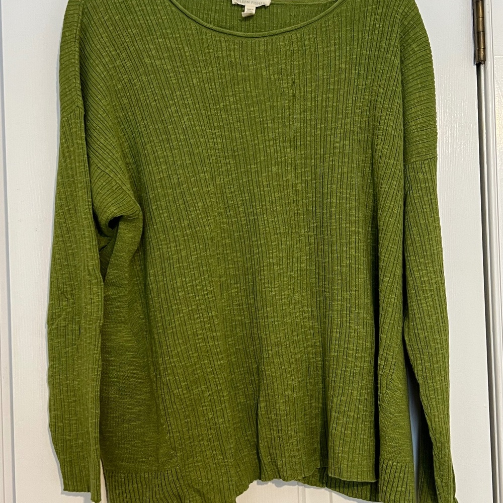 Eileen Fisher green sweater size extra large